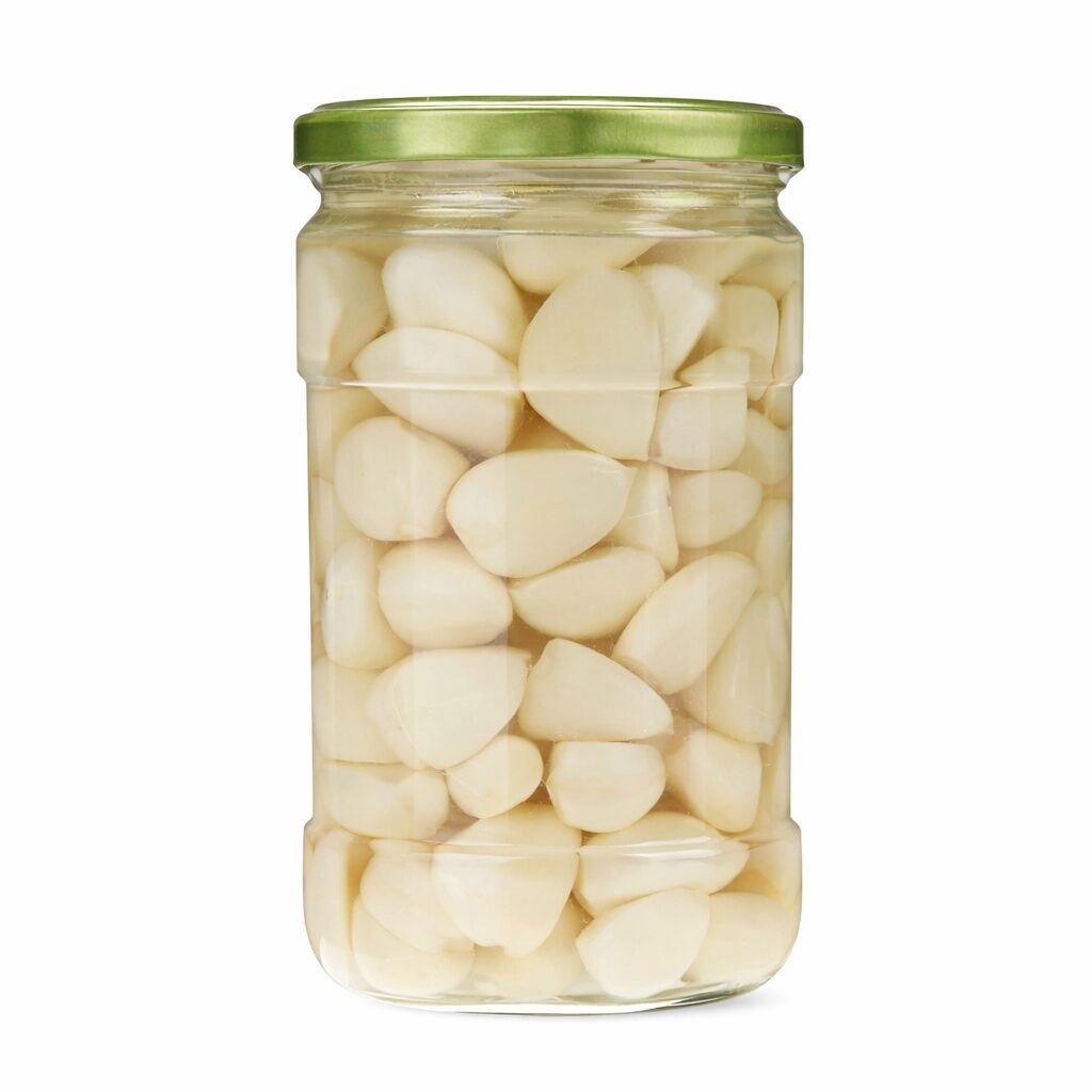 Pickled pearl garlic
